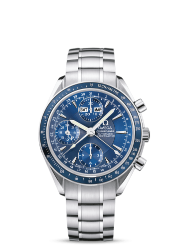 Omega Speedmaster Day-Date 40 Stainless Steel / Blue / Bracelet